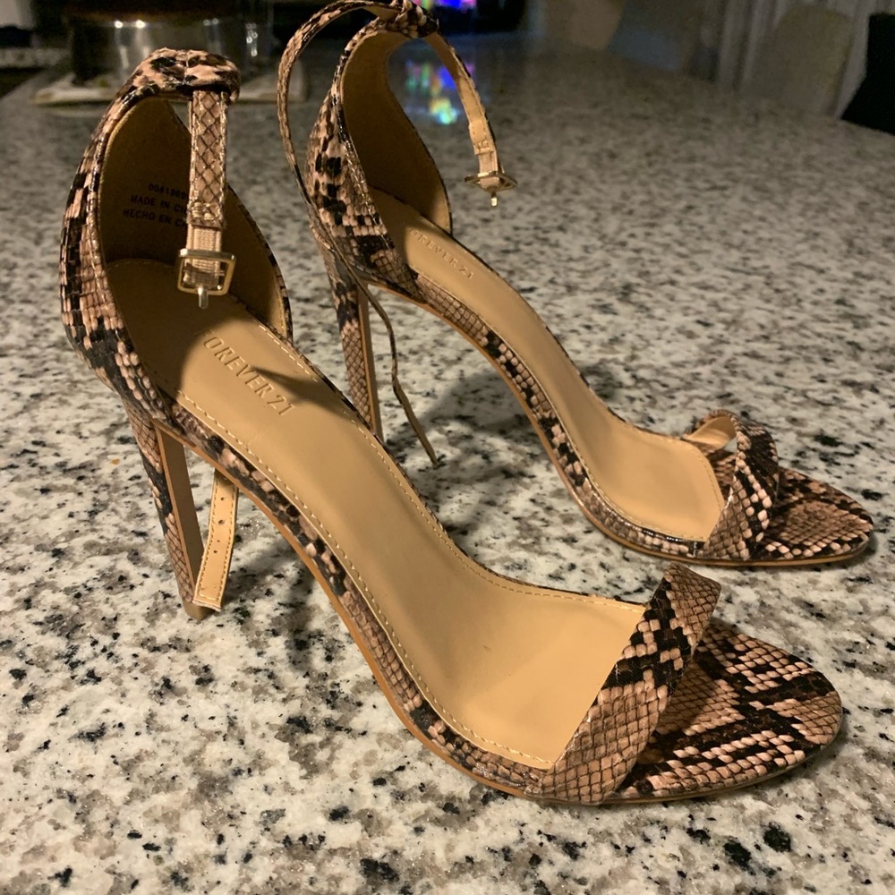 Snakeskin heels